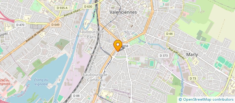 localisation de l'entreprise MADAME MARION VANDEWALLE à VALENCIENNES