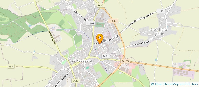 localisation de l'entreprise MADAME MARION VARLET-GRANCHER à LE NEUBOURG