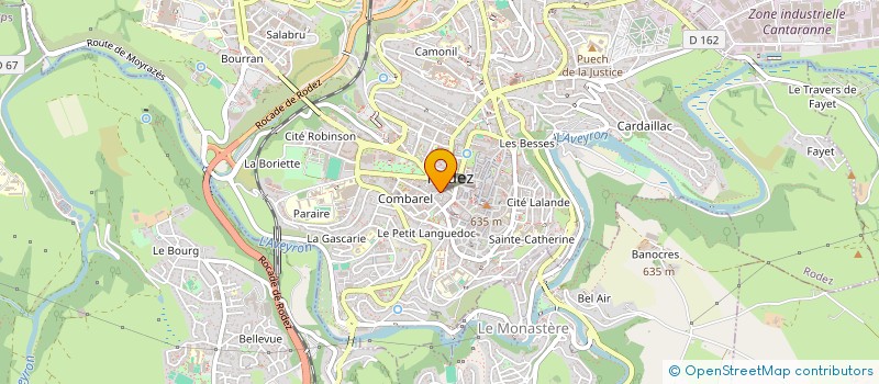 localisation de l'entreprise MADAME MARION VAYSSETTES à RODEZ