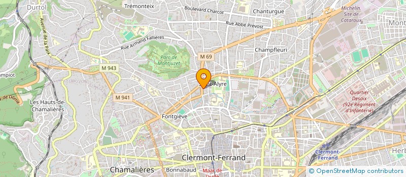 localisation de l'entreprise MADAME MARION VEBER à CLERMONT-FERRAND