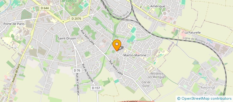 localisation de l'entreprise MADAME MARION VERET à CAMBRAI