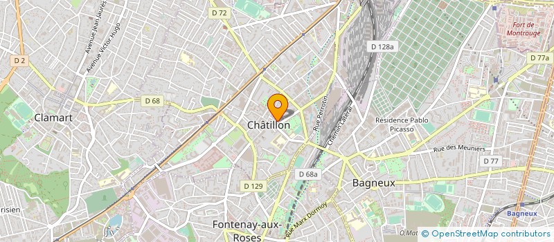 localisation de l'entreprise MADAME MARION VERITE à CHATILLON