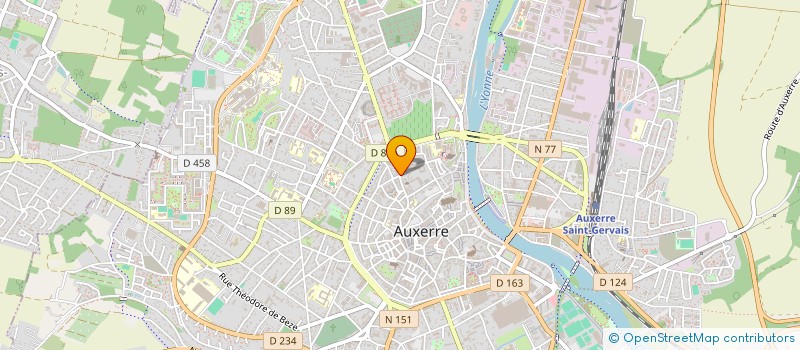 localisation de l'entreprise MADAME MARION VETIER à AUXERRE