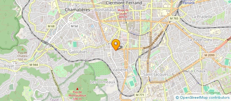 localisation de l'entreprise MADAME MARION VEZINE à CLERMONT-FERRAND