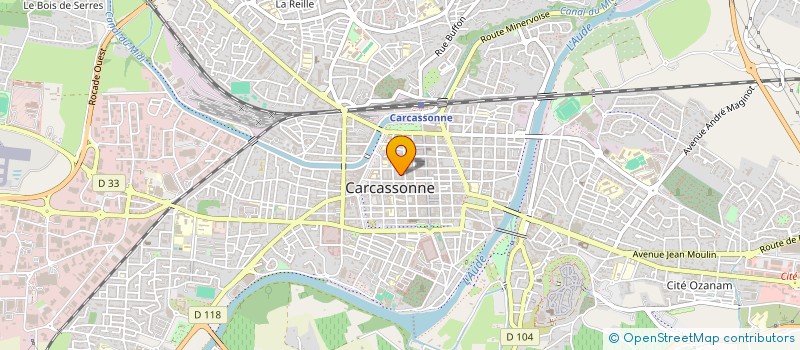 localisation de l'entreprise MADAME MARION VIALADE  CARCASSONNE