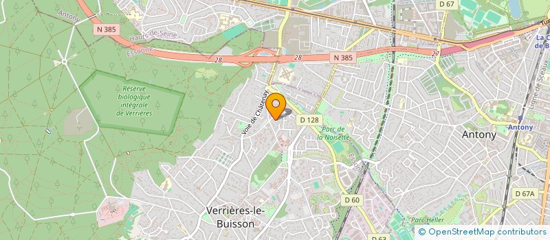 localisation de l'entreprise MADAME MARION VIDAL  VERRIERES-LE-BUISSON