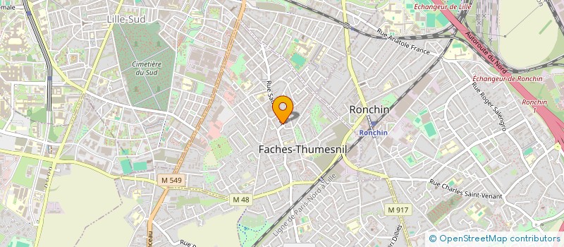 localisation de l'entreprise MADAME MARION VILLARD  FACHES-THUMESNIL