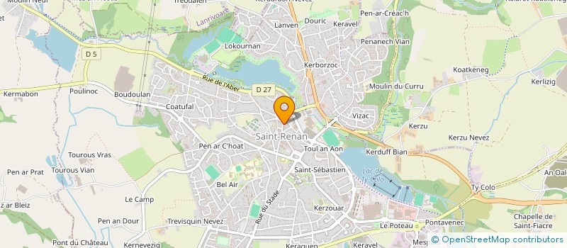 localisation de l'entreprise MADAME MARION WAGNER à SAINT-RENAN