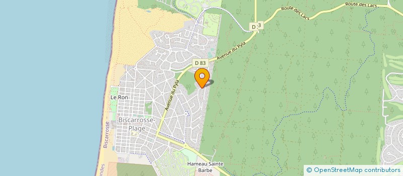 localisation de l'entreprise MADAME MARION WALTER  BISCARROSSE