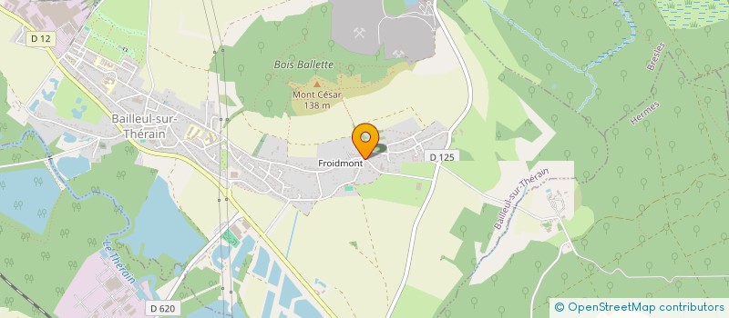 localisation de l'entreprise MADAME MARION WARNAULT à BAILLEUL-SUR-THERAIN
