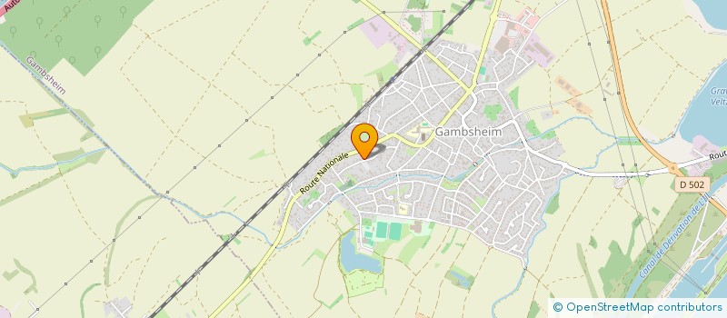 localisation de l'entreprise MADAME MARION WEBER  GAMBSHEIM