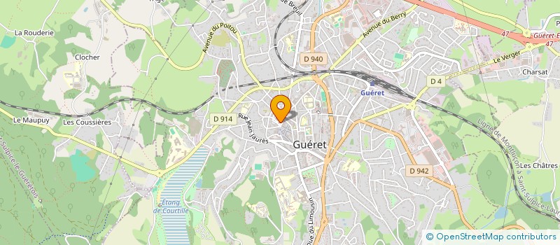 localisation de l'entreprise MADAME MARION ZANELLI  GUERET