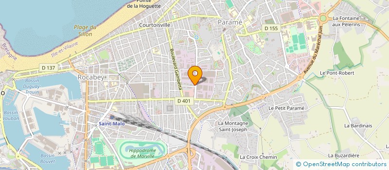localisation de l'entreprise MADAME MARION ZUNQUIN  SAINT-MALO