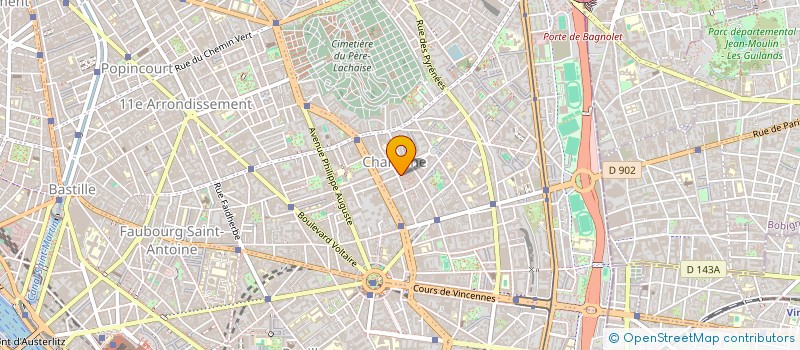 localisation de l'entreprise MADAME MARISA A MARCA à PARIS