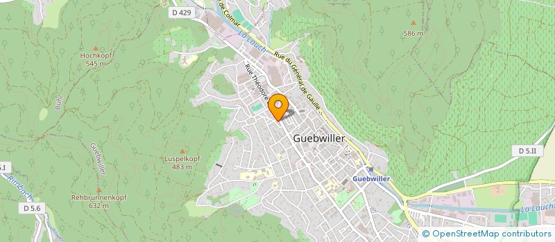 localisation de l'entreprise MADAME MARISA D'AGOSTINO  GUEBWILLER