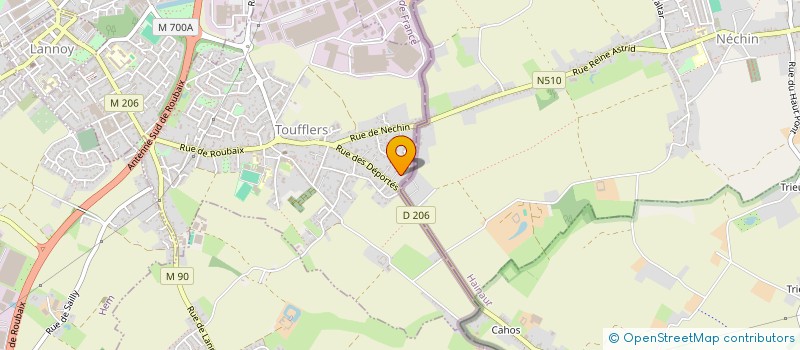 localisation de l'entreprise MADAME MARISA LADROUZ  TOUFFLERS