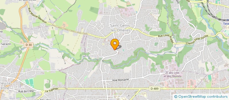 localisation de l'entreprise MADAME MARISA MOREIRA DE PINHO  SAINT-GENIS-LES-OLLIERES