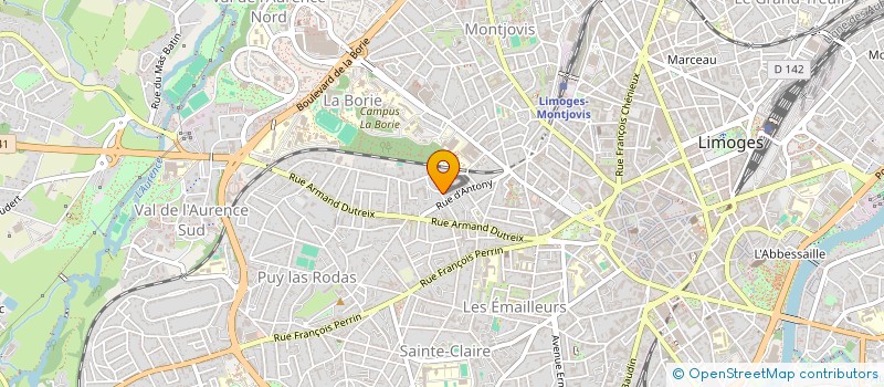 localisation de l'entreprise MADAME MARITA GALIBERT à LIMOGES
