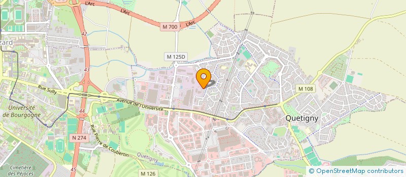 localisation de l'entreprise MADAME MARITHE DESSAUVAGES  QUETIGNY