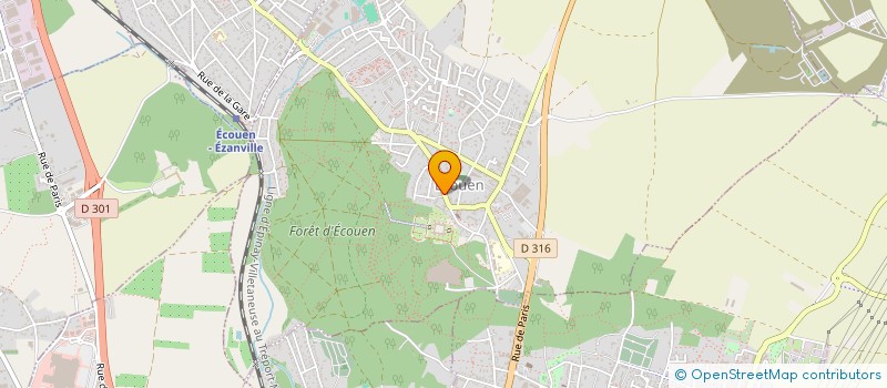 localisation de l'entreprise MADAME MARITZA MONARD à ECOUEN