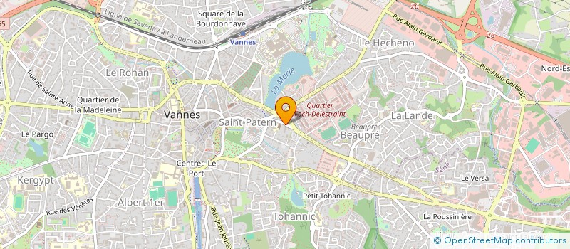 localisation de l'entreprise MADAME MARIWENN LEFEBVRE à VANNES