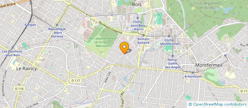 localisation de l'entreprise MADAME MARIYA DARAKCHIEVA à CLICHY-SOUS-BOIS