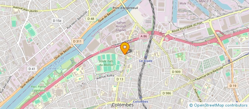 localisation de l'entreprise MADAME MARIYAM EL HADDAD  COLOMBES