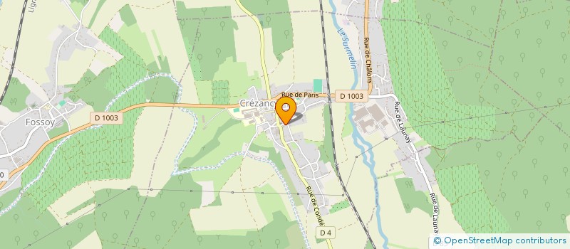 localisation de l'entreprise MADAME MARIZA DORNE  CREZANCY