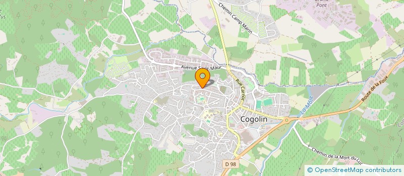 localisation de l'entreprise MADAME MARJAN MAGHAMI  COGOLIN