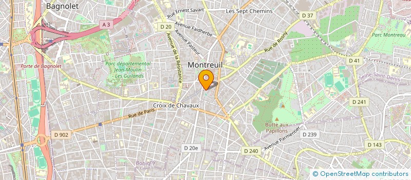 localisation de l'entreprise MADAME MARJANE DRISSI à MONTREUIL
