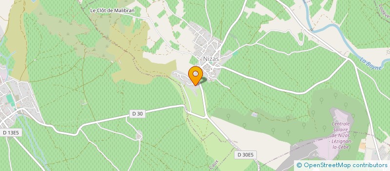 localisation de l'entreprise MADAME MARJOLAINE BATAILLE DE LONGPREY  NIZAS
