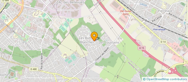 localisation de l'entreprise MADAME MARJOLAINE BEUVAIN  HERBLAY-SUR-SEINE