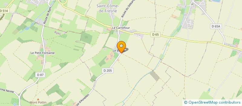 localisation de l'entreprise MADAME MARJOLAINE BOGUET  SAINT-COME-DE-FRESNE