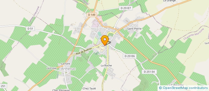 localisation de l'entreprise MADAME MARJOLAINE BOUDEAU  ARCHIAC