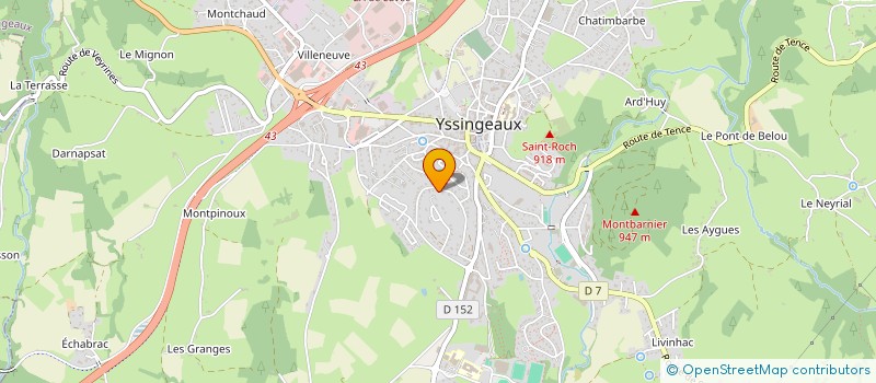 localisation de l'entreprise MADAME MARJOLAINE BOULON  YSSINGEAUX