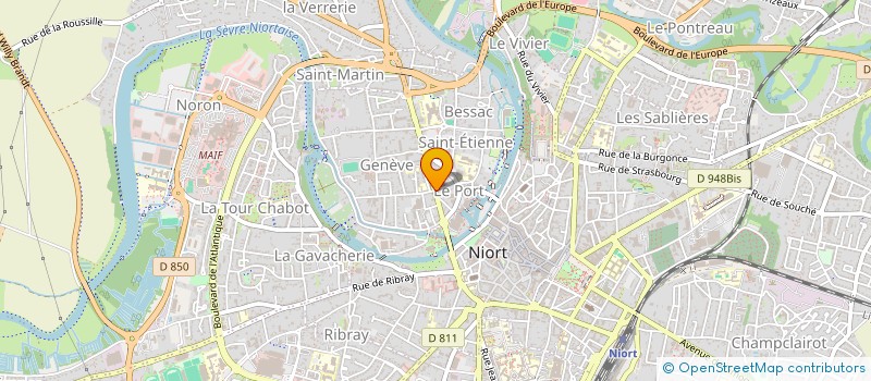 localisation de l'entreprise MADAME MARJOLAINE BRILLANT à NIORT