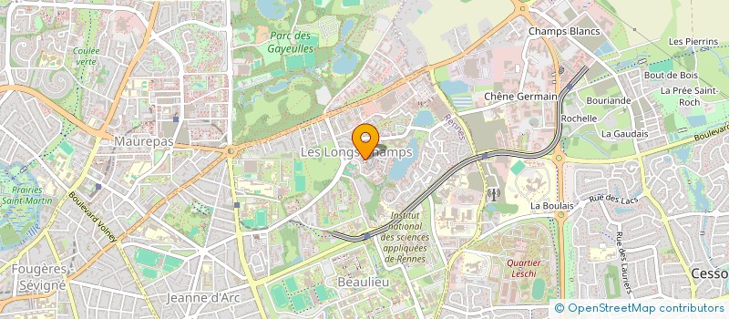 localisation de l'entreprise MADAME MARJOLAINE CANIVET  RENNES