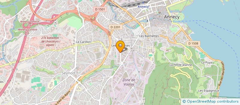 localisation de l'entreprise MADAME MARJOLAINE CANTAN à ANNECY