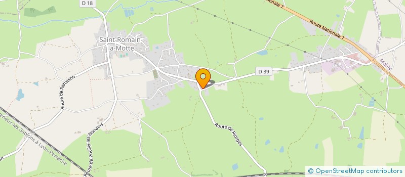 localisation de l'entreprise MADAME MARJOLAINE CHARLES  SAINT-ROMAIN-LA-MOTTE