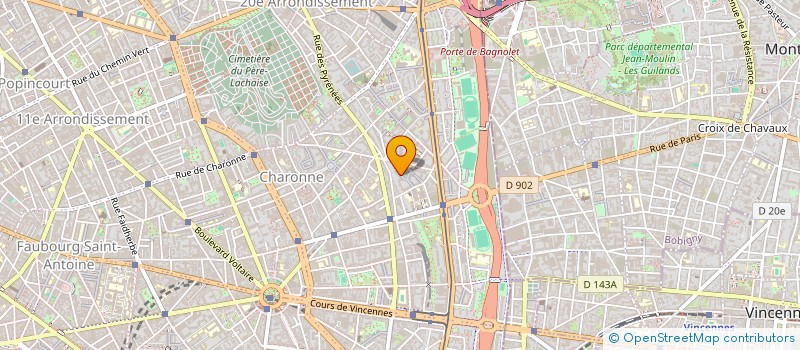 localisation de l'entreprise MADAME MARJOLAINE CLASSEAU  PARIS