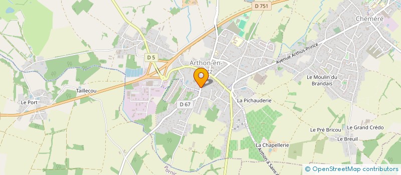 localisation de l'entreprise MADAME MARJOLAINE DETIENNE  CHAUMES-EN-RETZ