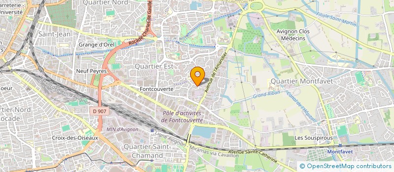 localisation de l'entreprise MADAME MARJOLAINE DJOUKWE NZOUAKEU  AVIGNON