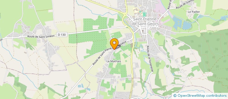 localisation de l'entreprise MADAME MARJOLAINE DURIEUX  SAINT-ETIENNE-DE-SAINT-GEOIRS