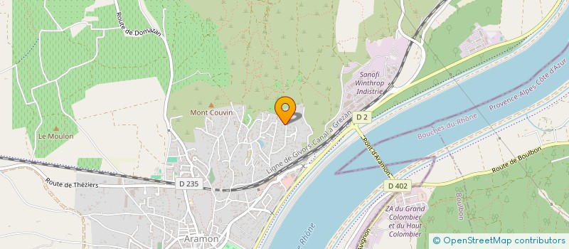 localisation de l'entreprise MADAME MARJOLAINE FOURMENT  ARAMON