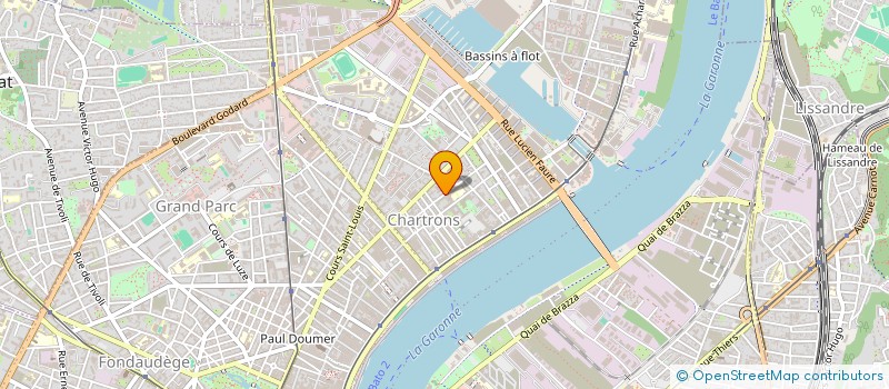 localisation de l'entreprise MADAME MARJOLAINE GAUD  BORDEAUX