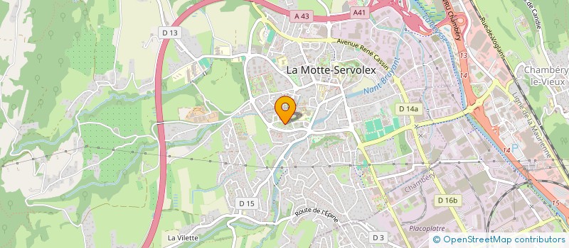 localisation de l'entreprise MADAME MARJOLAINE GELIN  CHAMBERY