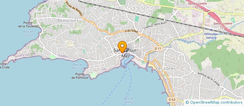 localisation de l'entreprise MADAME MARJOLAINE GIRARDEAU  SANARY-SUR-MER