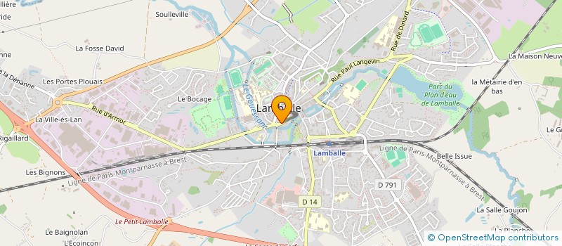 localisation de l'entreprise MADAME MARJOLAINE GUIGNARD  LAMBALLE-ARMOR