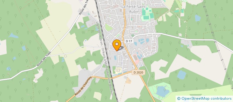 localisation de l'entreprise MADAME MARJOLAINE JACQUET à LA FERTE-SAINT-AUBIN