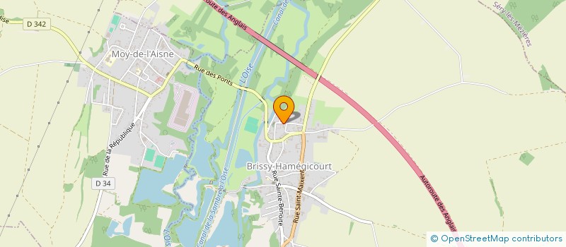 localisation de l'entreprise MADAME MARJOLAINE LAHIRE  BRISSY-HAMEGICOURT